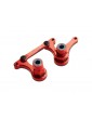 Traxxas Steering bellcranks, drag link (red-anodized T6 aluminum)