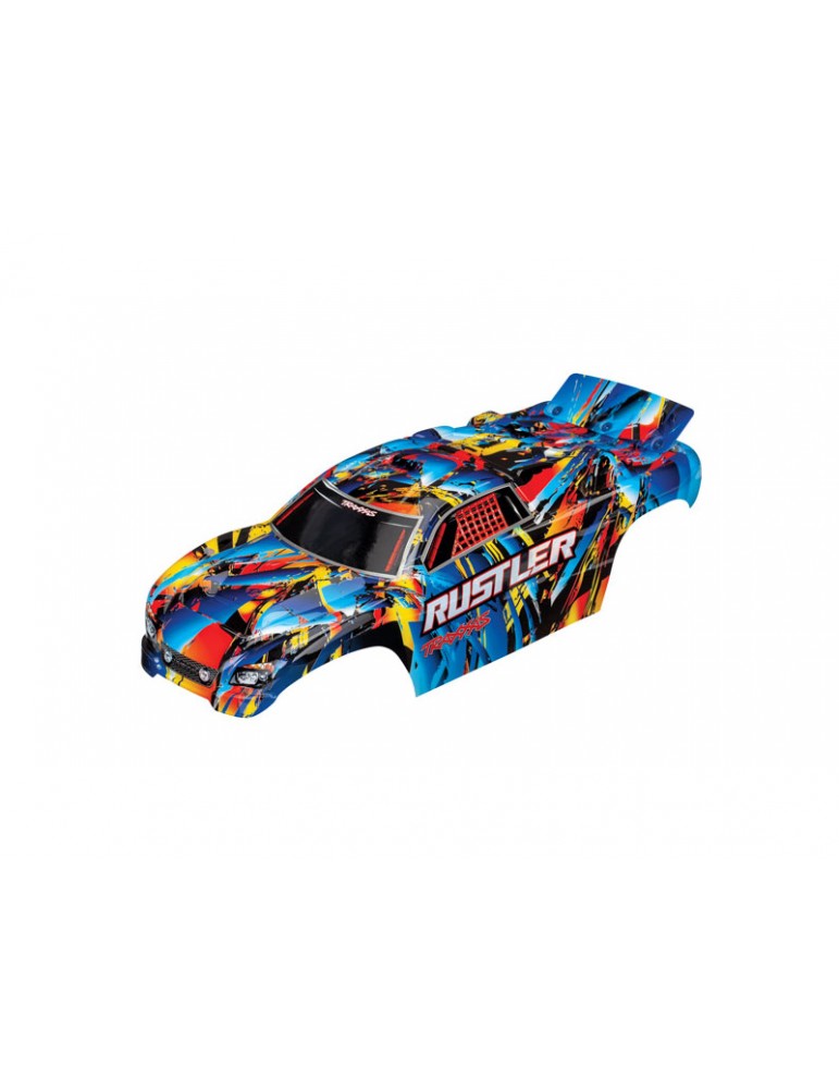 Traxxas Body, Rustler, Rock n' Roll (painted, decals applied)