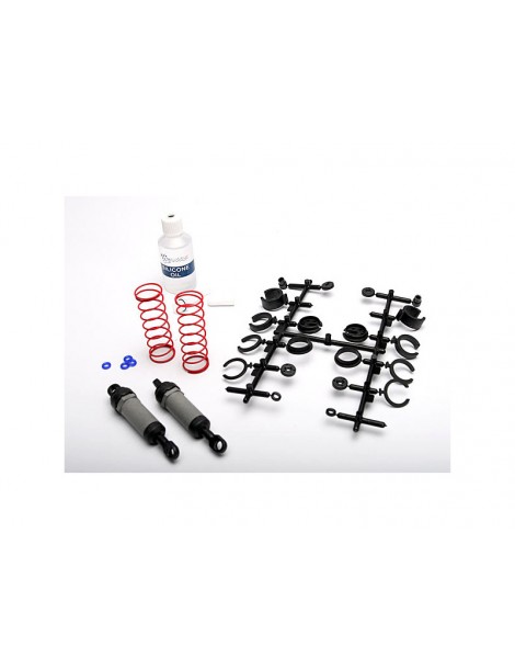 Traxxas Ultra Shocks (grey) (long) (complete) (front) (2)