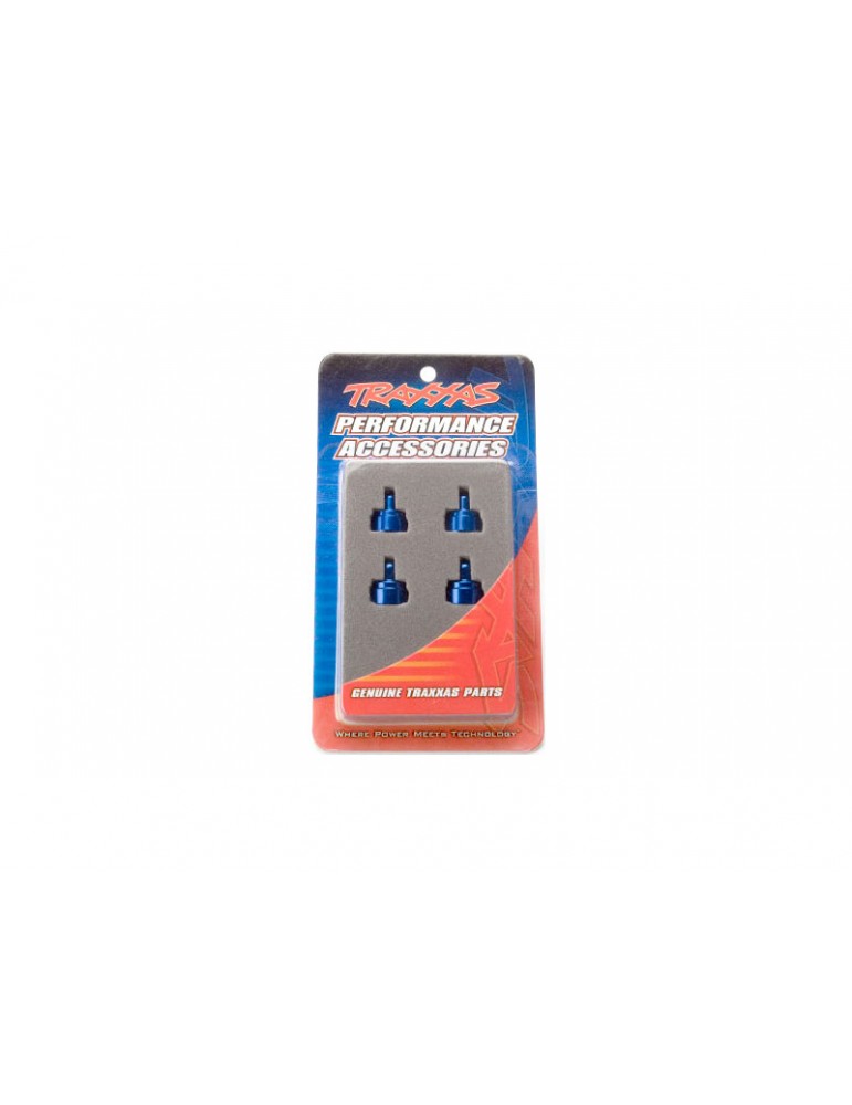 Traxxas Shock caps, aluminum (blue-anodized) (4)