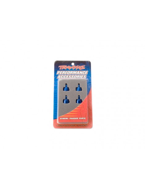Traxxas Shock caps, aluminum (blue-anodized) (4)