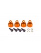 Traxxas Shock caps, aluminum (orange-anodized) (4)