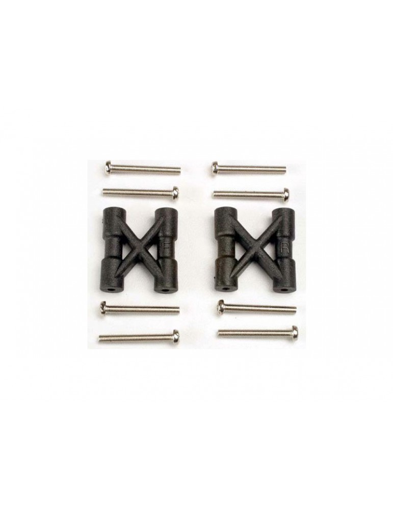 Traxxas Bulkhead cross braces (2)/ 3x25mm CS screws (8)