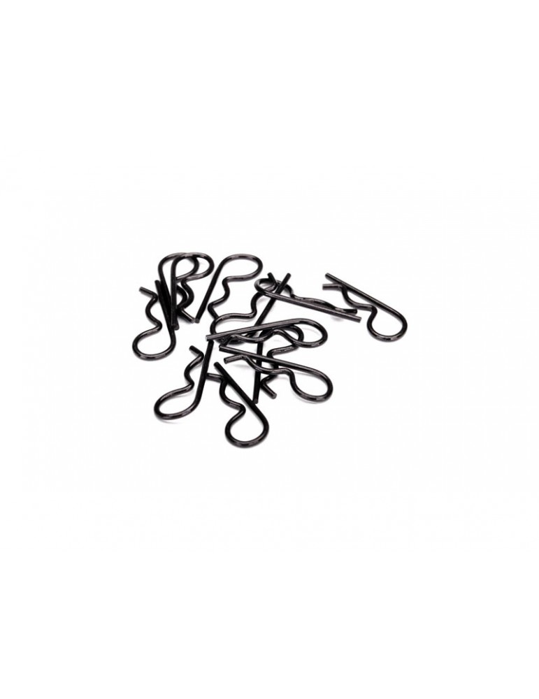 Traxxas Body clips, heavy duty (black) (12)