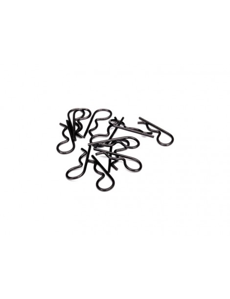 Traxxas Body clips, heavy duty (black) (12)