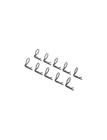 Traxxas Body clip (mounting clip), angled, 90-degrees (black) (10)