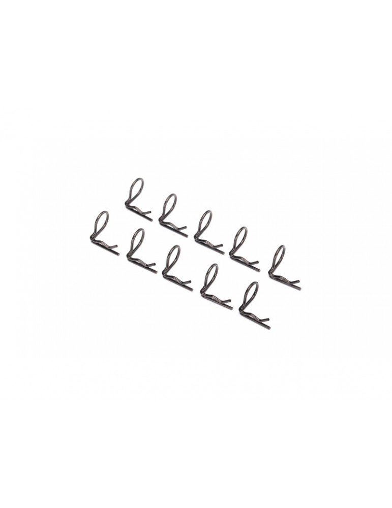 Traxxas Body clip (mounting clip), angled, 90-degrees (black) (10)