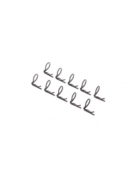 Traxxas Body clip (mounting clip), angled, 90-degrees (black) (10)