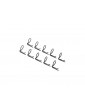 Traxxas Body clip (mounting clip), angled, 90-degrees (black) (10)