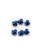 Traxxas Screws, M4x4mm button-head machine, aluminum (blue) (hex drive) (6)