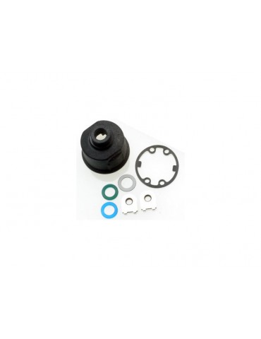Traxxas Carrier, differential (heavy duty)/ x-ring gaskets (2)/ ring gear gasket/ bushings (2)