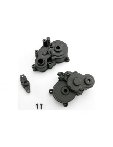 Traxxas Gearbox halves/ shift detent ball/ spring/ shift shaft seal, glued/ 2.5x8mm CS (2)