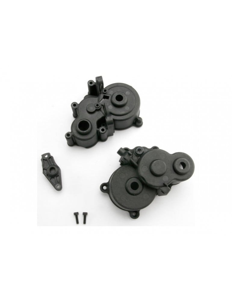 Traxxas Gearbox halves/ shift detent ball/ spring/ shift shaft seal, glued/ 2.5x8mm CS (2)