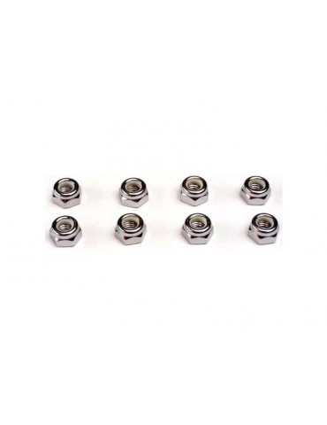 Traxxas Nuts, 5mm nylon locking (8)