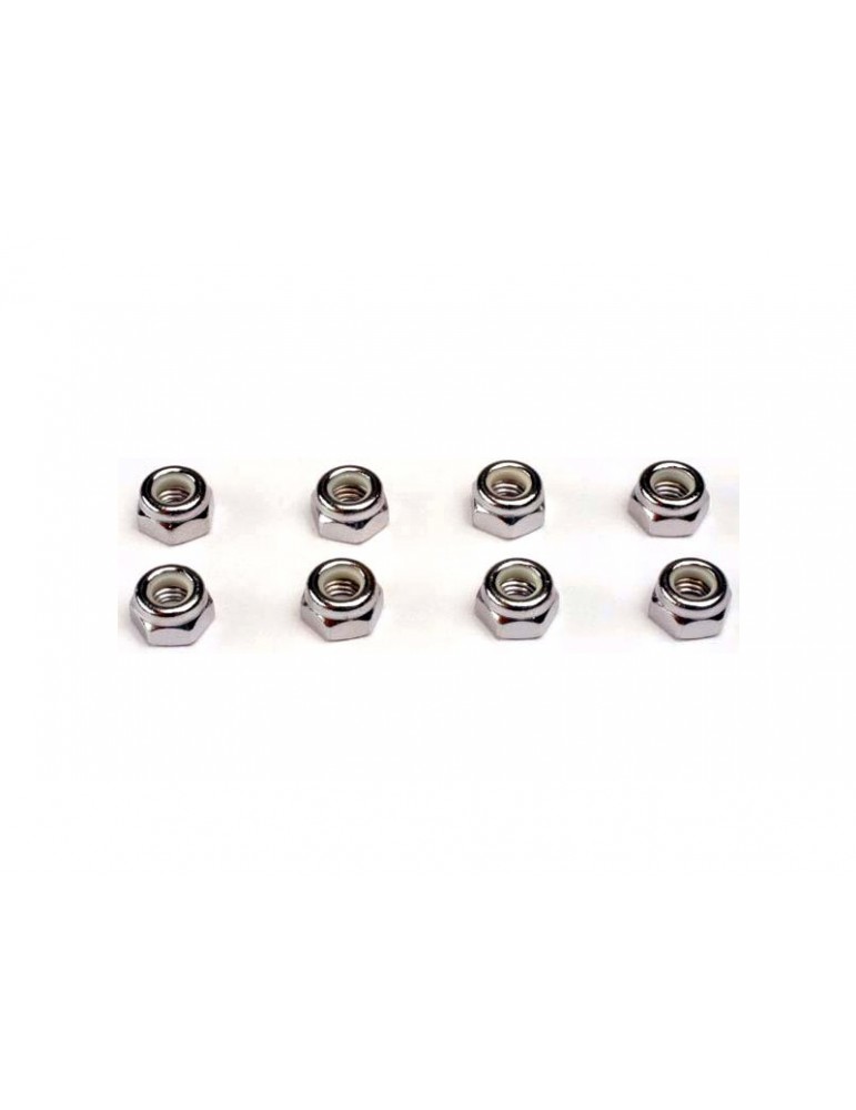 Traxxas Nuts, 5mm nylon locking (8)
