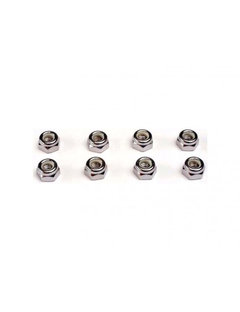 Traxxas Nuts, 5mm nylon locking (8)
