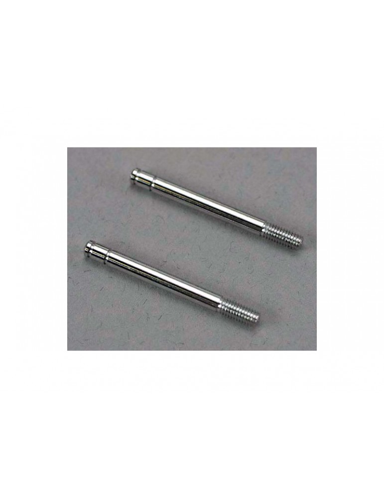 Traxxas Shock shafts, steel, chrome finish (32mm) (2)