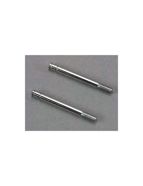 Traxxas Shock shafts, steel, chrome finish (32mm) (2)