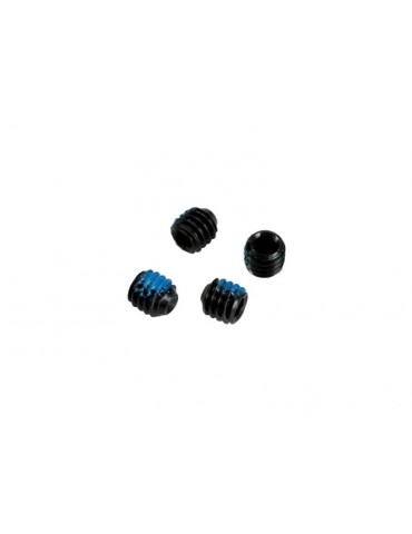 Traxxas Screws, set (grub) 4mm (6) (with threadlock)