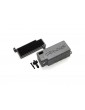 Traxxas Box, battery (grey)/ adhesive foam chassis pad/ charge jack plug (rubber)