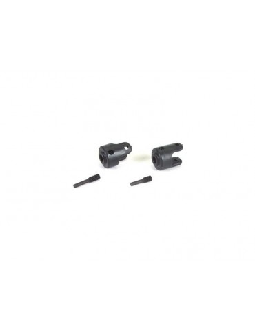 Traxxas Transmission output yokes (heavy duty) (2)/ set screw yoke pins