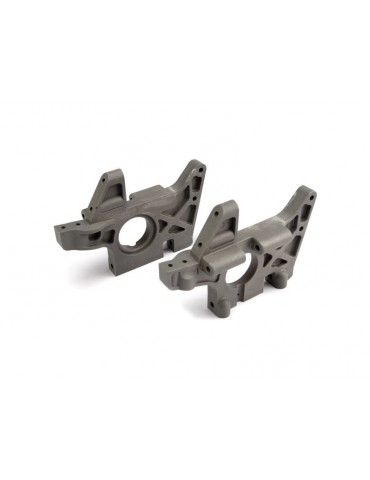 Traxxas Bulkheads (l&r) (front) (grey)