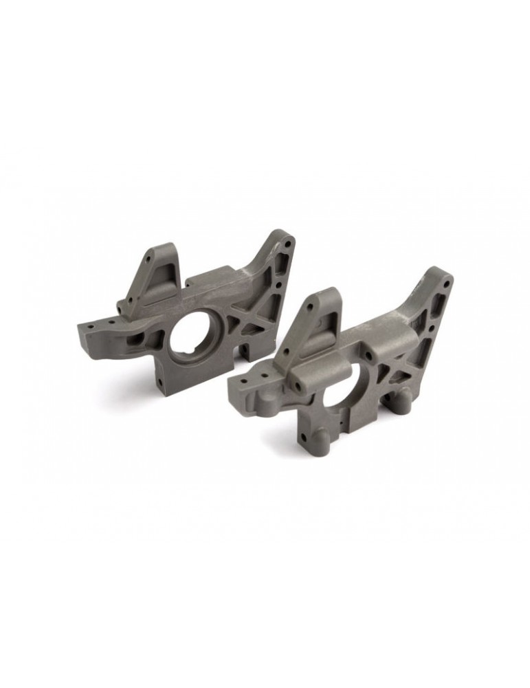Traxxas Bulkheads (l&r) (front) (grey)