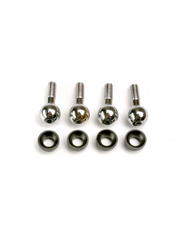 Traxxas Pivot balls (4)/ pivot ball cap bushings (4)