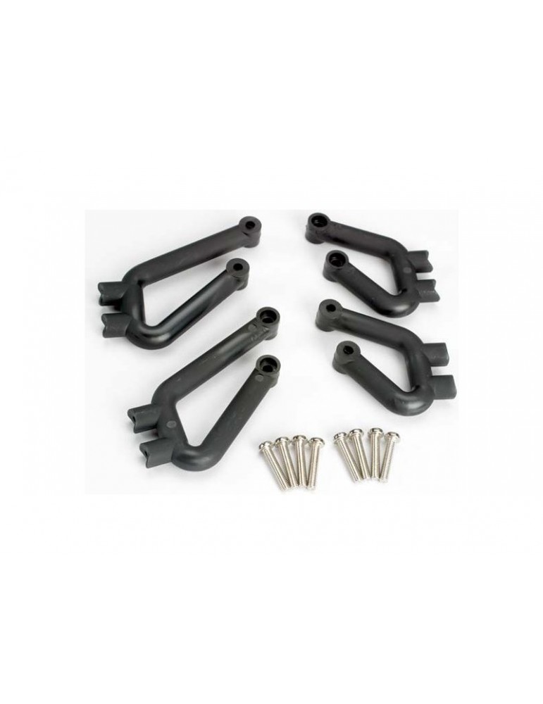 Traxxas Bumper mounts, front (l&r)/ bumper mounts, rear (l&r)/ 3x12mm RHM screws (8)