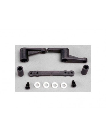 Traxxas Steering bellcranks (2)/ bushings (5x8x2.5mm) (4)/ post spacers (2)/ draglink