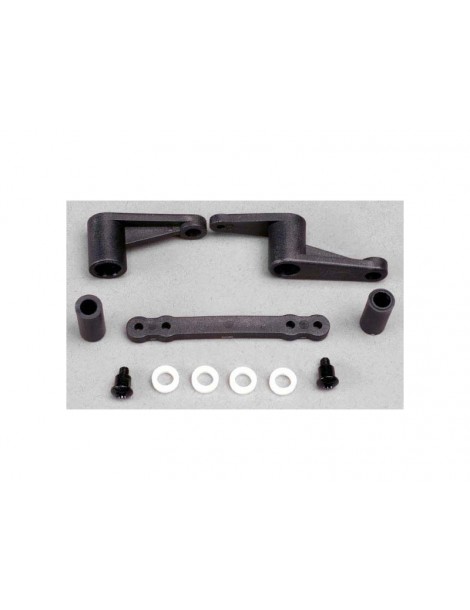 Traxxas Steering bellcranks (2)/ bushings (5x8x2.5mm) (4)/ post spacers (2)/ draglink