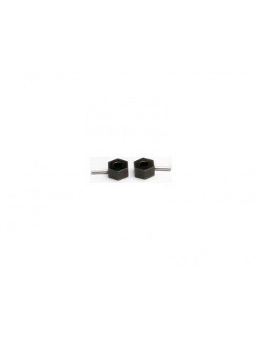 Traxxas Hex wheel hubs (tall offset, 14x7.5mm) (2)/ axle pins (2.5x12mm) (2)
