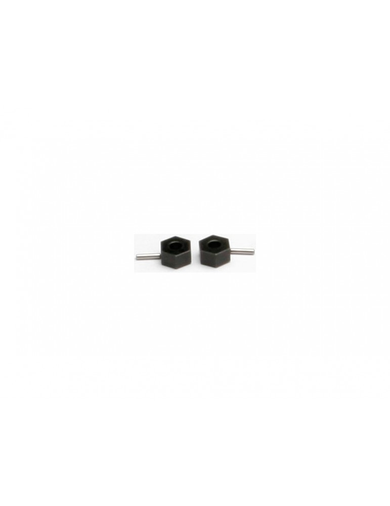 Traxxas Hex wheel hubs (tall offset, 14x7.5mm) (2)/ axle pins (2.5x12mm) (2)