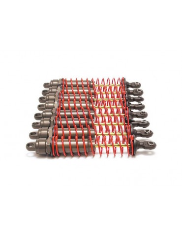 Traxxas Big Bore shocks (xx-long) (Aluminium/PTFE/TiN), red springs (8)