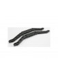 Traxxas Chassis braces, lower (black) (for long wheelbase chassis) (2)