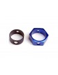Traxxas Brake adapter, hex aluminum (blue)