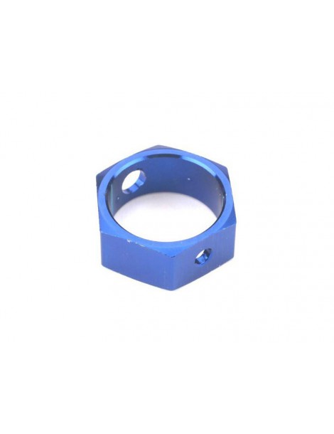 Traxxas Brake adapter, hex aluminum (blue) (use with HD shafts)