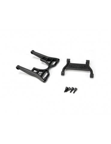 Traxxas Wheelie bar arm (1)/ connector (1)/ 3x12 SS (hex drive) (4)