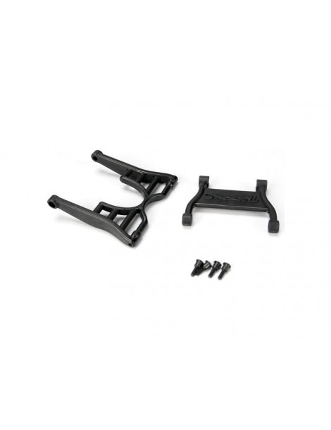 Traxxas Wheelie bar arm (1)/ connector (1)/ 3x12 SS (hex drive) (4)