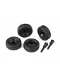 Traxxas Wheels (4)/ Axles (2), for Maxx wheelie bar