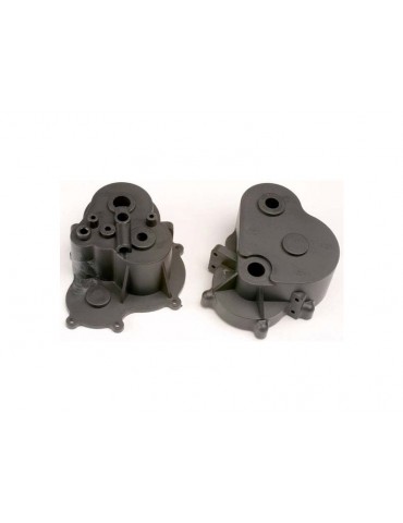 Traxxas Gearbox halves (f&r)/ rubber access plug