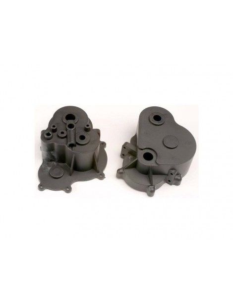 Traxxas Gearbox halves (f&r)/ rubber access plug