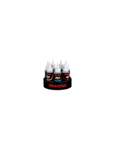 Traxxas Shock oil set (7x 60ml) with spinning carousel rack