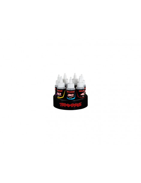 Traxxas Shock oil set (7x 60ml) with spinning carousel rack
