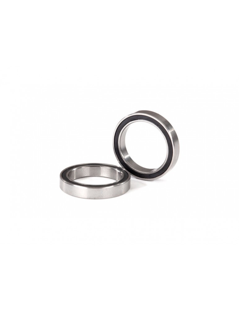 Traxxas Ball bearings, black rubber sealed (17x23x4mm) (2)