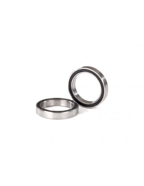 Traxxas Ball bearings, black rubber sealed (17x23x4mm) (2)
