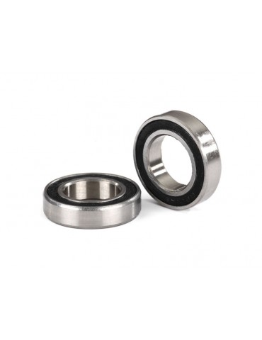Traxxas Ball bearings, black rubber sealed (12x21x5mm) (2)