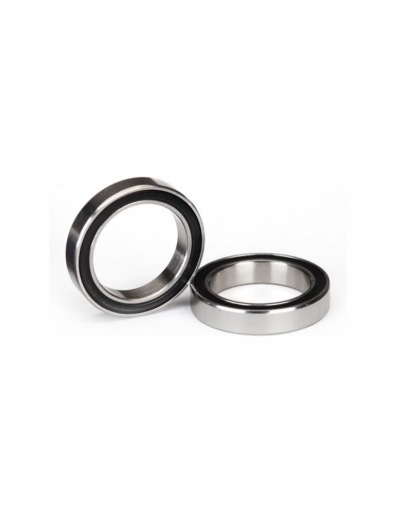 Traxxas Ball bearings, black rubber sealed (15x21x4mm) (2)