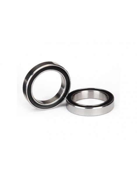 Traxxas Ball bearings, black rubber sealed (15x21x4mm) (2)