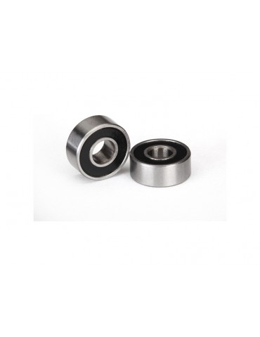 Traxxas Ball bearings, black rubber sealed (4x10x4mm) (2)